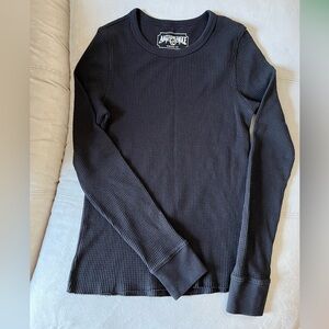 American Eagle Outfitters Black Waffle Knit XS
